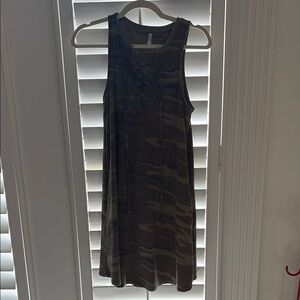 Z Supply Sleeveless Camouflage Dress